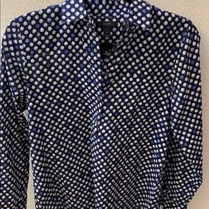 J Crew 70s inspired cotton button up